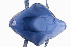 French Toile de Jouy TOTE - Blue