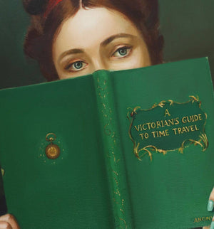 A Victorian's Guide to Time Travel. 8.5x11 framed Print