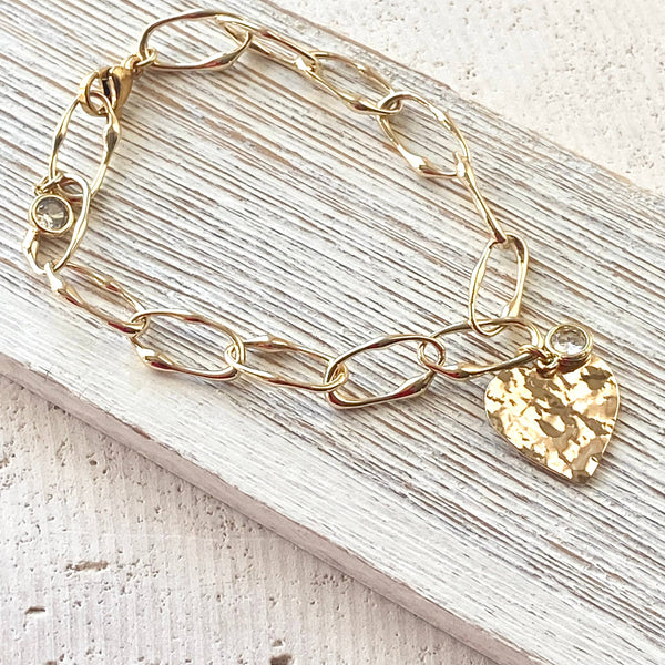 Heart bracelet love valentines jewelry 
