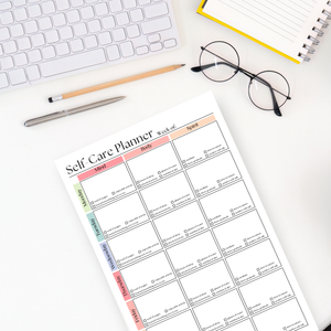 Weekly Self-Care Planner: 50 Page Tear-Off Notepad