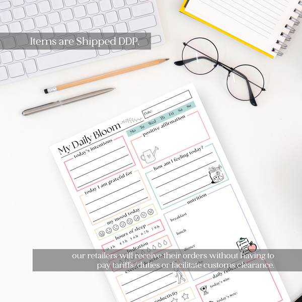 My Daily Bloom Self-Care Planner: 50-Page Notepad