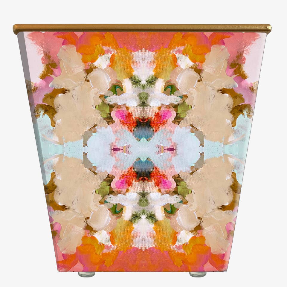 Laura Park Amber Fresco Cachepot Candle: Orange & Clove