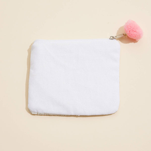 Christmas Green Monster Beaded Coin Pouch