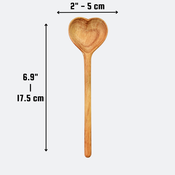 Made With Love Engraved Wooden Heart Spoon