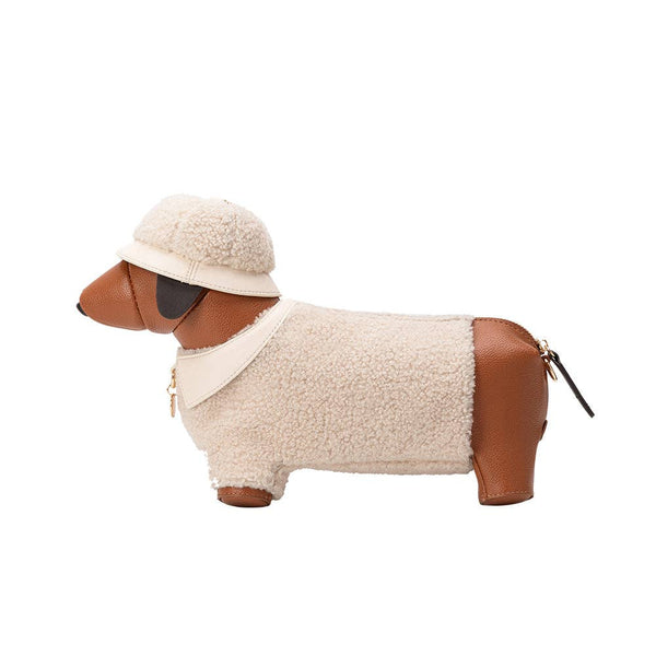 Dachshund Days Sherpa Crossbody Bag