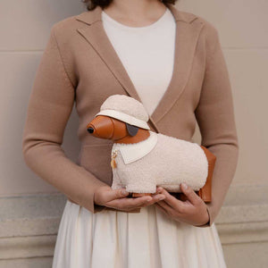 Dachshund Days Sherpa Crossbody Bag