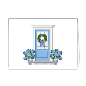 Folded Notecard Set of 10 | Hydrangeas Front Door