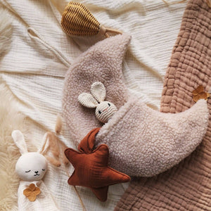 Moon Tooth Fairy Pouch | Off White or Beige