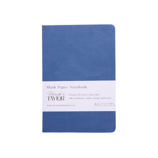160 Page A5 Blank Journals: 120 GSM Thick Blank Card Stock: Muted melon