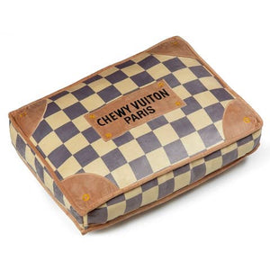 Checker Chewy Vuiton Bed Soft, Washable Dog Bed: Medium