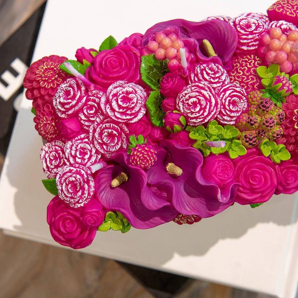 Flower Arrangement Candle