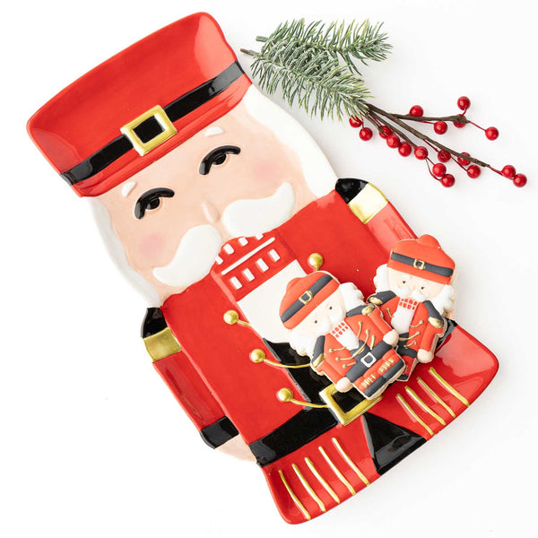Red Nutcracker Platter