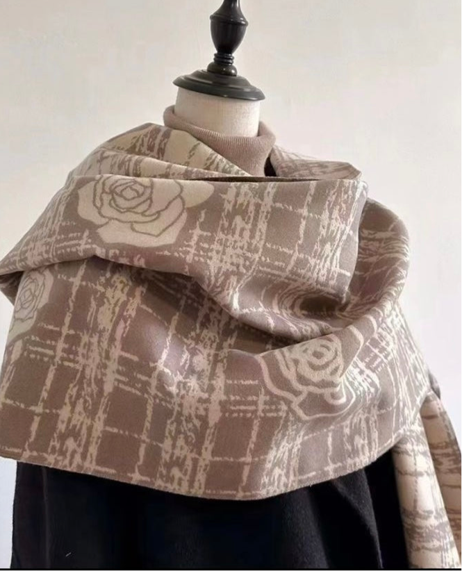 The Camellia Wrap — Taupe