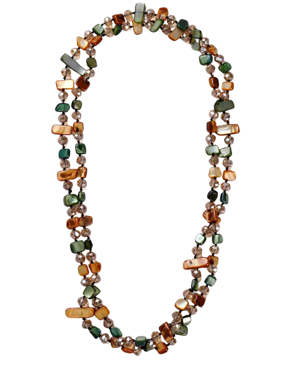 Long Ariel- Necklace-Natural Bead Long Necklace