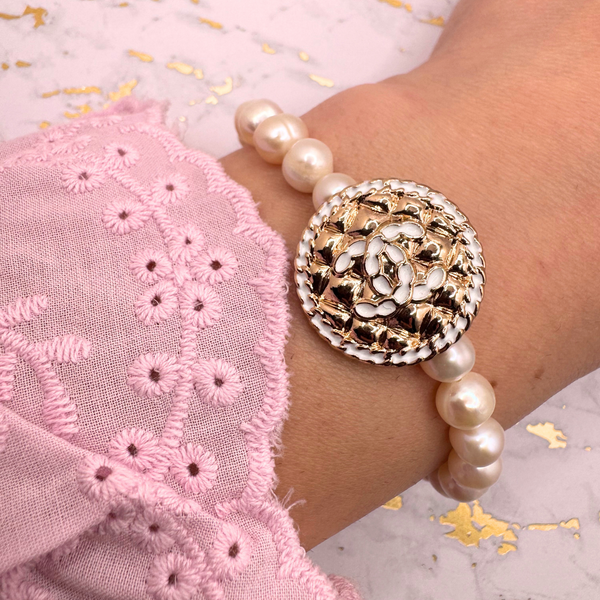 Freshwater Pearls Stretch Bracelet: 6"