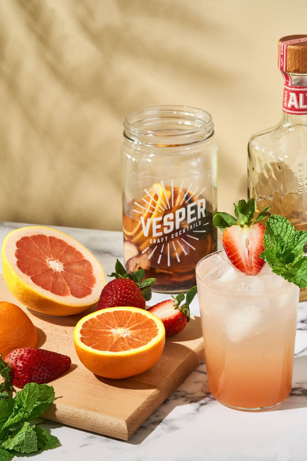 32 oz Cocktail / Mocktail Mixer - Grapefruit Paloma