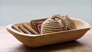 Medium Wooden Dough Bowl, Germany 1860