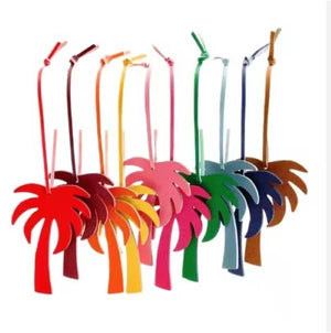 Palm Tree Bag Charms Perfect for Christmas Gift -9 colors: Dark Pink