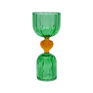 Tipsy Turvy Double Shot Glass, Green