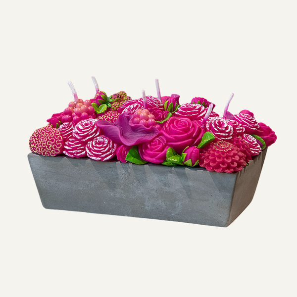 Flower Arrangement Candle
