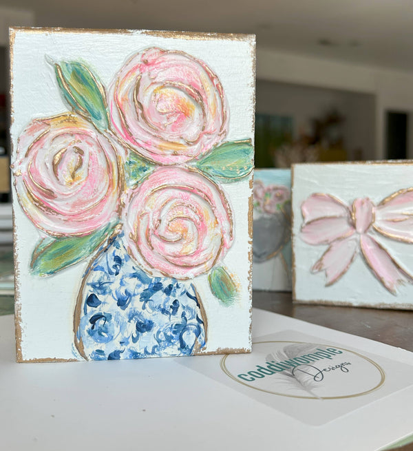 Floral vase  |  chinoiserie Spring wedding Mother's day