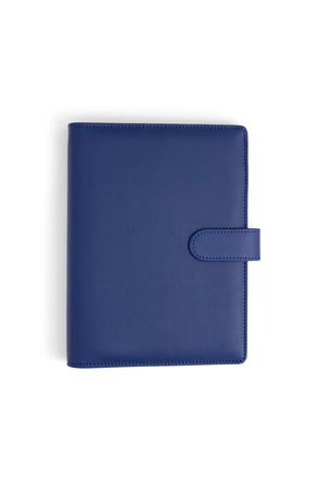 A5 Binder: 6 Hole with Elastic Pen Holder & Magnetic Closure: Yellow