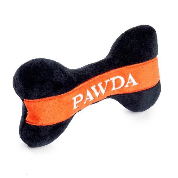 Pawda Bone Squeaker Dog Toy -red/black