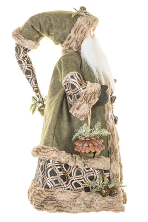 Woodland Noel Santa with Jingle Bells | 24.25″