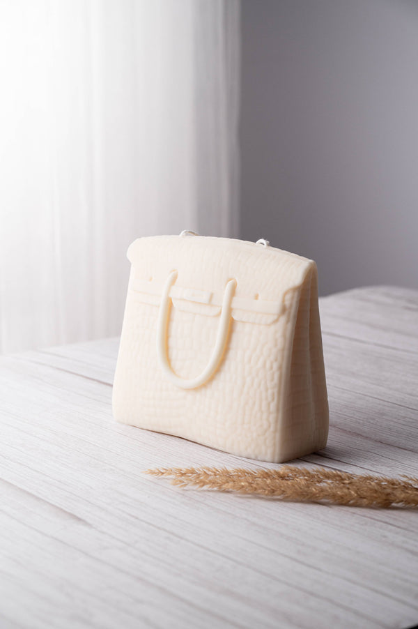 Luxury Bag - Huge Handbag Purse Candle/ Holiday Spice in Green