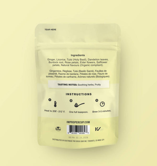 Sick As Shit Herbal tea, 20 Servings, Functional Tea Blend