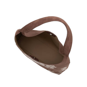 Eunice Tobacco Vegan Suede Tote Bag