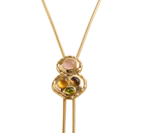 Até | 14K Gold PVD Bolo Lariat Necklace
