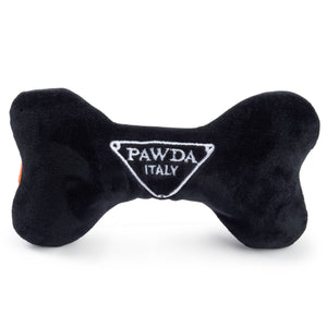 Pawda Bone Squeaker Dog Toy -red/black