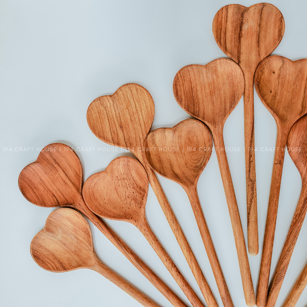 I Love You, Mom Wooden Heart Spoon