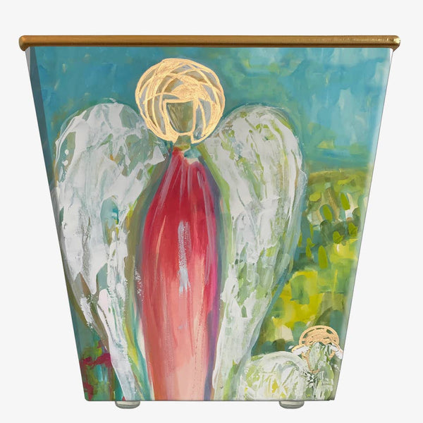 Robin Raymond Angel of Protection Cachepot Candle: Amber