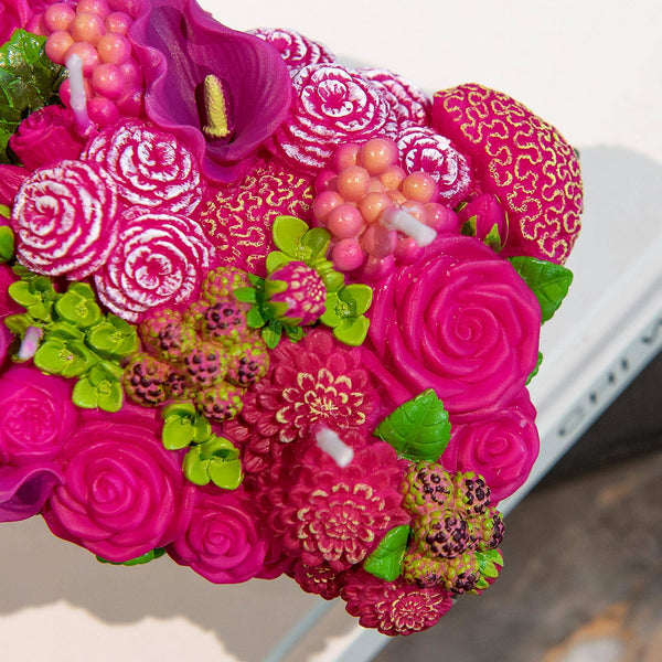 Flower Arrangement Candle