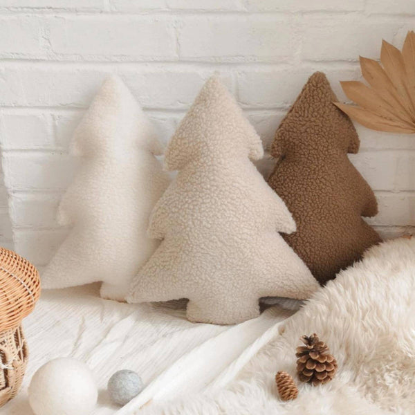 Forest tree pillow - 3 colors: WHITE