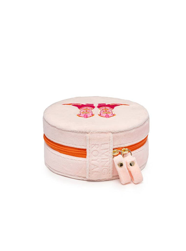 Cowgirl Boots - Pink - Velvet Jewelry Zip Case / Organizer