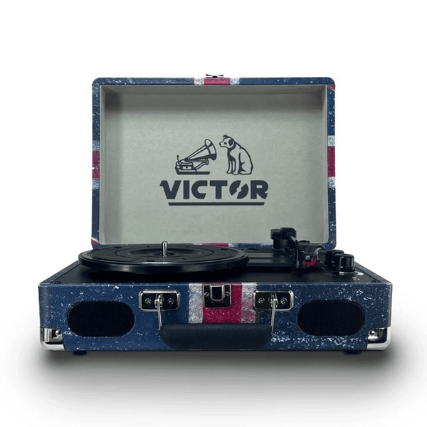 Victor Metro Plus Portable Dual Bluetooth Suitcase Turntable: RWB Union Jack