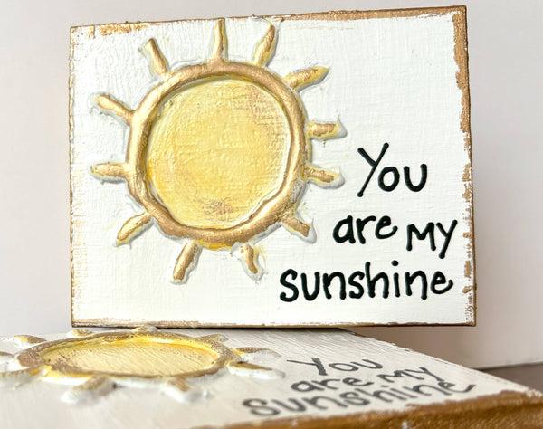 "You are my sunshine" hand painted Nursery Baby Expecting