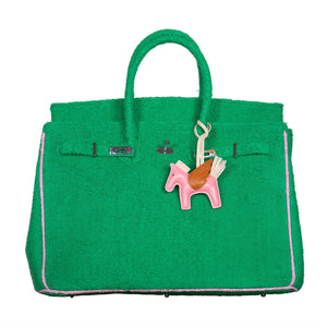 Hampton's "Designer" Inspired Tote Bag - Black/White