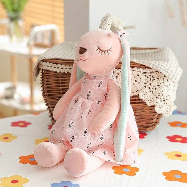 Bunny Doll Soft Throw Pillow Plush Toys: PINK / S