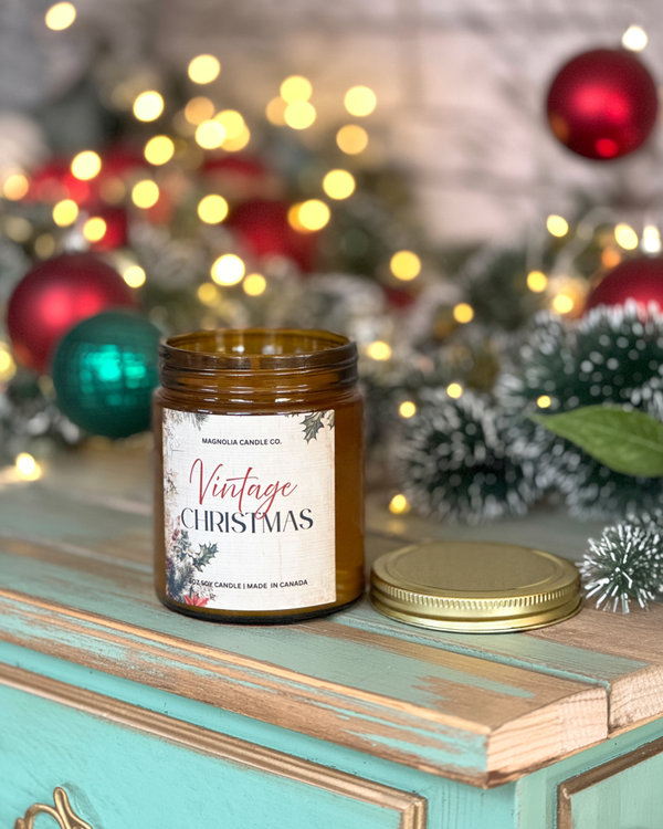 Vintage Christmas - Christmas / Holiday Soy Candle 8oz