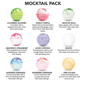 9 pack Cocktail Bombs- Mocktail pack, Summer pack &  vodka pack