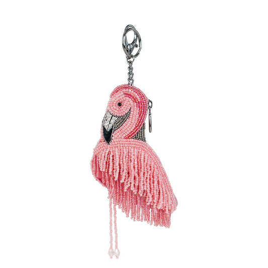 A Leg to Stand On Beaded Flamingo Coin Purse