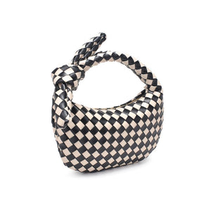 Lizbeth Woven Knot Clutch: Natural