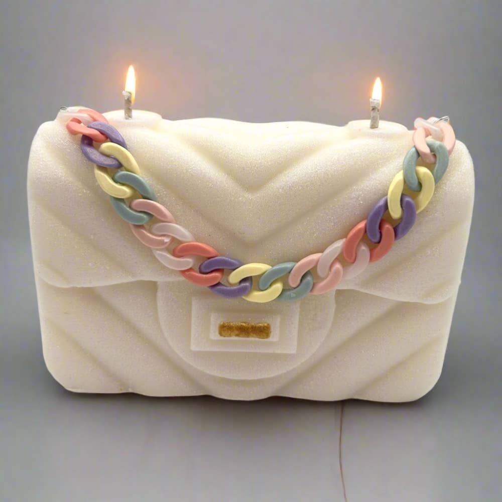 Luxury Candles Purses : White