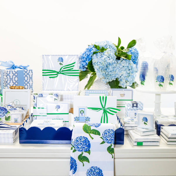 Folded Notecard Set of 10 | Hydrangeas Front Door