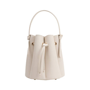 Laguna Bone or Yellow Recycled Vegan Leather Top Handle Bag