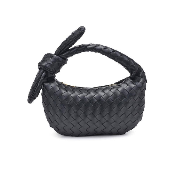 Lizbeth Woven Knot Clutch: Natural
